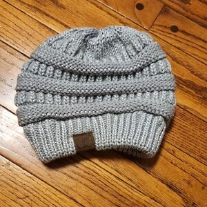 C.C  Silver Knit Hat